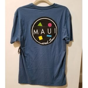 MAUI AND SONS - Blue Classic Logo T-Shirt